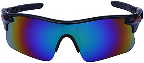 Outdoor Sports Athlete's Sunglasses UV protection (Black Frame, Gold Lens)
