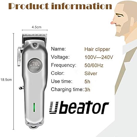 ubeator hair clipper charging time