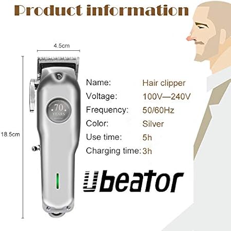 ubeator hair clipper charging time