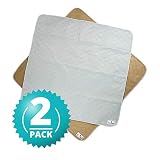 Pet Parents Washable Dog Pee Pads (2pack) of (41x41) Premium Pee Pads for Dogs, Waterproof Whelping Pads, Reusable Dog Training Pads, Quality Travel Pet Pee Pads. Modern Puppy Pads! (1 Tan & 1 Grey)