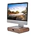 SAMDI Computer Monitor Stand Monitor Riser with Desk Organizer Storage Drawer for iMac Computer Monitor Laptop Notebook TV Printer (Black Walnut)