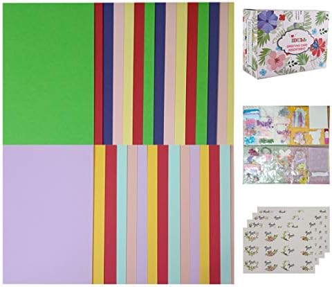 IDULL Kids Card Kits with 30 Cards, 30 Envelopes and Embellishments