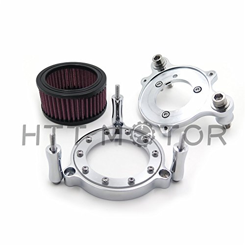 Chrome Air Cleaner Intake Filter System Kit Fit Harley Sportster XL 883 1200 04-15