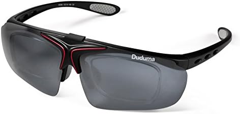 Duduma Polarized Fashion Flip-up Sports Sunglasses for Running Cycling Fishing Golf Tr56 Unbreakable Frame
