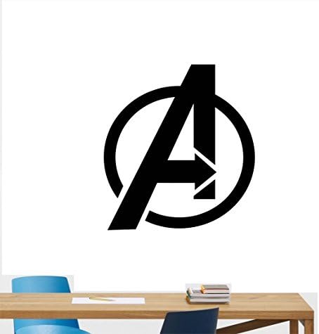 Avengers Wall Decal Custom Name Superhero Stencil Poster Marvel Comics Tony Stark Superheroes Vinyl Sticker Cool Movie Wall Art Kids Teen Girl Room Bedroom Wall Decor Mural