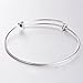 Sromay 15 Pieces Wire Blank Bracelet Stainless Steel Expandable Charm Bangle Bracelet for DIY Jewelry Making, 2 Inch, 2.4 Inch, 2.6 Inch
