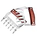 wuudi Pulled Pork Shredder Claws, 18/8 Stainless Steel Meat Claws BBQ Meat Handler Forks for Shredding Handling & Carving Food (BPA Free)