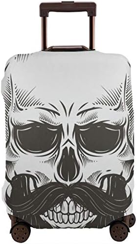 Bearded Skull Travel Luggage Cover,18 