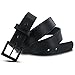 Hanks Black Out LEATHER GUN BELT - 17OZ FOR CONCEALED CARRY CCW Tactical USE