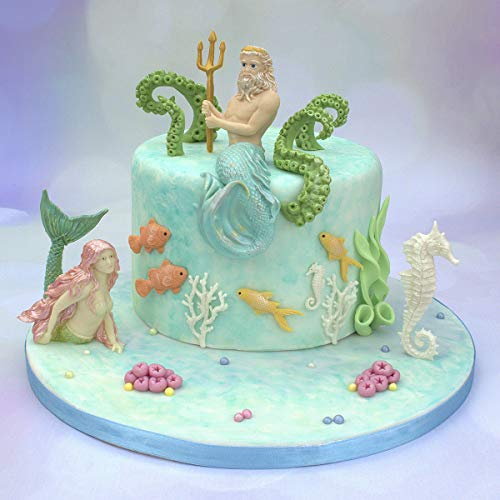 Katy Sue Sea Monster Tentacles Silicone Mold for Cake Decorating, Crafts, Cupcakes, Sugarcraft, Cookies, Candies, Cards and Clay, Food Safe Approved, Made in The UK
