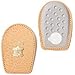 Pedag Perfect Shock Absorbing Heel Pads, Vegetable Tanned Leather and Latex Rubber, Tan, Small (5 to 7L)