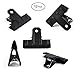 Black Large Binder Clips Bulldog Clips,2.6 Inch Wide,Pack of 12