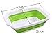 Neeshow Collapsible Dish Tub Collapsible Bowl (Green)