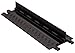 Guard Dog GD1X75-ST-B/B Polyurethane Heavy Duty 1 Channel Low Profile Cable Protector with Standard Ramp, Black Lid with Black Ramp, 36