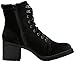 Madden Girl Women's VEERA Combat Boot, Black Velvet, 8.5 M US