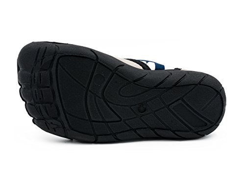 Fresko Toddler Shark Water Aqua Shoes with Toes, T1524, Navy, 8 M US Toddler