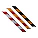 Reflective Hazard Warning Safety Stripe Tape 2'' × 20', High Intensity Reflector Conspicuity Waring Tape Ideal for Walls, Floors, Pipes and Equipment - Black/Yellow (2'' × 20', Yellow/Black)