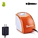 Reliatronic Electric Pencil Sharpener with 2 Holes, Especially Suitable for Colored Pencils, Both AC Powered and Battery Operated, Orange