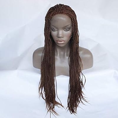 Qry Wig Fashion Ladies Hand Woven Front Lace Chemical Fiber Two