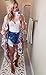 Hibluco Women's Summer Chiffon Floral Kimono Cardigan Long Swimwear Cover Ups