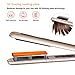 ONSON Professional Hair Straightener, 1'' 2 in 1 Ceramic Tourmaline Ionic Flat Iron for All Hair Styling, with Rotating Adjustable Temperature and Salon High Heat (255°F-450°F)