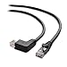 Cable Matters 10Gbps Combo-Pack 90 Degree Cat 6 Ethernet Cable - 10ft, Cat6 Right Angle Ethernet Cable (90Degree + 270 Degree Right-Angle RJ45 Connectors)