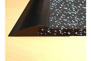American Floor Mats Rubber Flooring Beveled Edge Ramps | High-Profile Reducer Strip (12 Linear Ft)