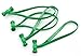 BongoTies® ALL GREEN Bongo Ties A5-01-G - 10 Pack ~ Professional cable ties made of natural rubber and bamboo ~ HANDY TIES FOR CABLES AND OTHER UNRULY ITEMS