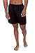 Texere Men's 100% Silk Boxers; Pure Organic Mulberry Silk Sleep Shorts, Relaxed Fit Underwear (Country Club, Black, XX-Large)