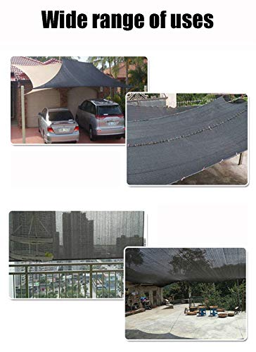 Schattiernetz WXYZ Sonnensegel, Schwarzes Rechteckiges Sonnenschutznetz, 95% Schattierungsrate, Verwendet Für… – Bild 7