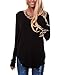 MooliDa Women Long Sleeve T Shirt Tunic Tops Plain Casual Basic Blouse Shirts Tees Top