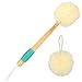 Vive Loofah Sponge Back Scrubber - Men & Women Long Handled Exfoliating Bath & Shower Body Brush - Handheld Luffa Pouf on a Stick for Body, Face Washing - Spa Wash Lufa primary