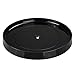 mDesign Plastic Spinning Lazy Susan Turntable Storage - Rotating Organizer for Makeup, Cosmetics, Nail Polish, Vitamins, Shaving Kits, Hair Spray, Medical Supplies, First Aid - Black