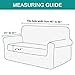 RHF 2 Separate Pieces Loveseat Cover, Slipcovers for Couches and Loveseats with Separate Cushion Cover Jacquard High Stretch Loveseat Slipcover(Loveseat: Chocolate)