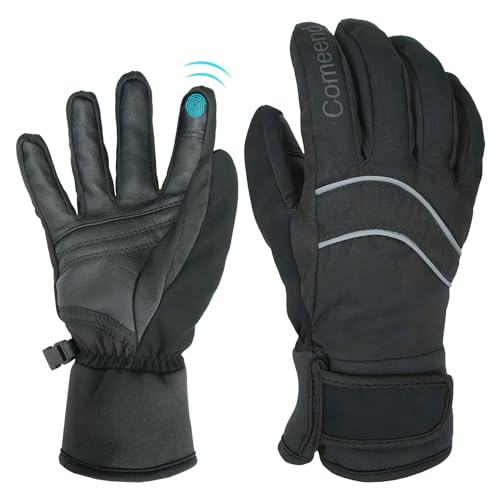 Snowboard Gloves With Touchscreen Waterproof Ski Gloves With 3M Thinsulate Touchscreen Fingers 796238