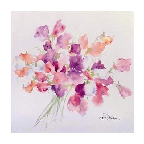 Medici Cards Greetings Card (MED9608) Birthday Card - Sweet Peas Softly - From The Range.