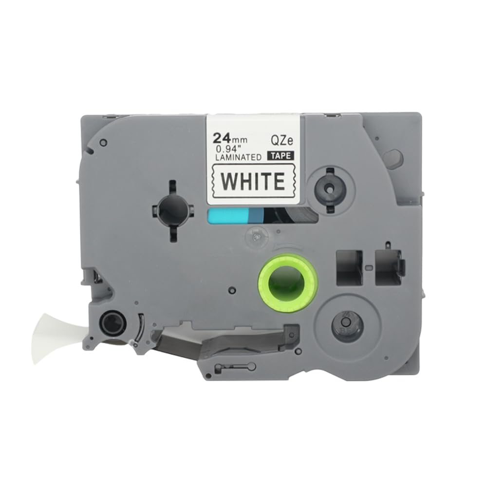 BROVACS 1 Pack Black on White Laminated Label Tape Compatible for Brother P-Touch Label Printer TZ 251 TZe 251 24mm 1" OPA4251