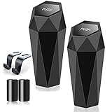 BONGFUN Car Trash Can 2 Packs Mini Garbage Bin