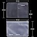 Tatuo Translucent Plastic 6 Holes Loose Leaf Bags Notebook Refills Filler Organizer, 2 Types Include Zipper Bag and Business 3-Card Storage Bag (15 Pieces, A5 Size)