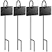Homemaxs Plant Label, 10pcs Garden Markers Signs Weatherproof Reusable Natural Slate Hanging Tags on Metal Hanger Rod Stakes Garden Labels for Flower Bed, Pots, Planters