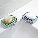 Soap Dish with Drain, Bar Soap Holder, Self Draining Waterfall Soap Tray for Shower Bathroom Kitchen Pack of 3