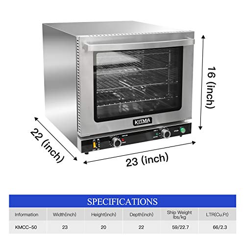 KITMA 66L Countertop Convection Oven Commercial Toaster Oven with