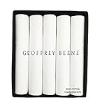 Geoffrey Beene 5 Pack Handkerchiefs (White)