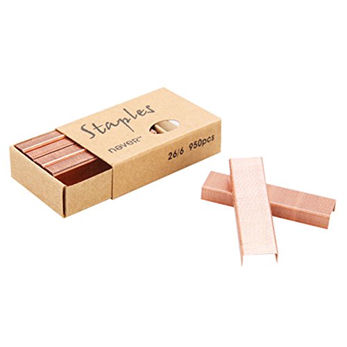 MultiBey Rose Gold Staples Stapler Refill Standard Size #12, 4 Boxes per Pack (Rose Gold) - Thumbnail 7