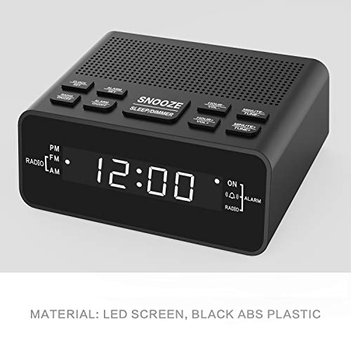 Dorzu Clock Radio, Plug in Digital AM FM Alarm Clock Radio for Bedrooms or Guestroom Pricepulse