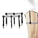 Jelinda Mens Shirt Stays Garters Belt Holders with Non-slip Locking Clamps (one size, 4)