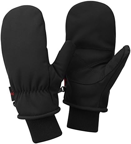 Alpine Owl Aspen Waterproof Softshell Winter Thermal Lined Mittens Cold Weather Gloves