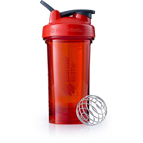 BlenderBottle Pro Series Shaker Bottle, 24-Ounce, Red