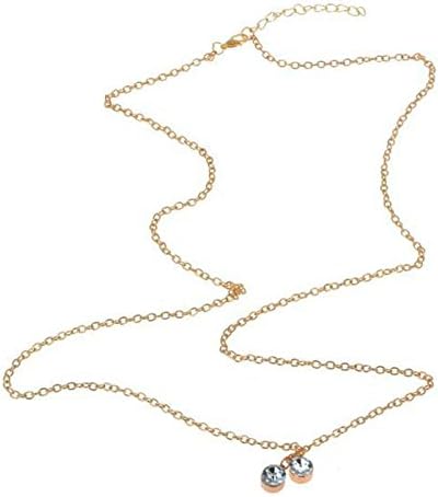DOOMUUT Diamond Body Chain Crossover Harness Adjustable Bikini Belly Chain Chest Chain Bikini Necklace