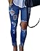 Burvogue Women Stretch Ripped Distressed Skinny Jeans Denim Pants